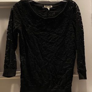 Black lace top
